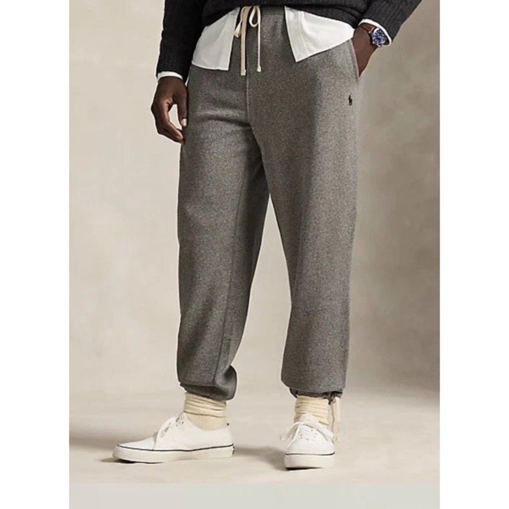 Polo Ralph Lauren Men's Gray Pony Logo Fleece Sweatpants Pants Big Sz 3XB